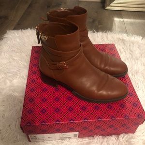 Tory Burch Brown Short Booties